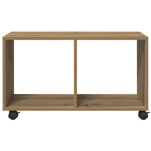 Ντουλάπι Τροχήλατο Αρτισιανή Δρυς 72x33x42,5 εκ. Επεξ. Ξύλο