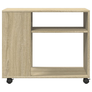 Βοηθητικό Τραπέζι με Ρόδες Sonoma Δρυς 70x35x60 εκ. Επεξ. Ξύλο - Pakobazaar