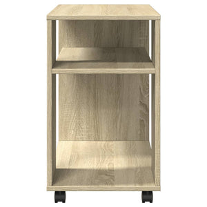 Βοηθητικό Τραπέζι με Ρόδες Sonoma Δρυς 70x35x60 εκ. Επεξ. Ξύλο - Pakobazaar