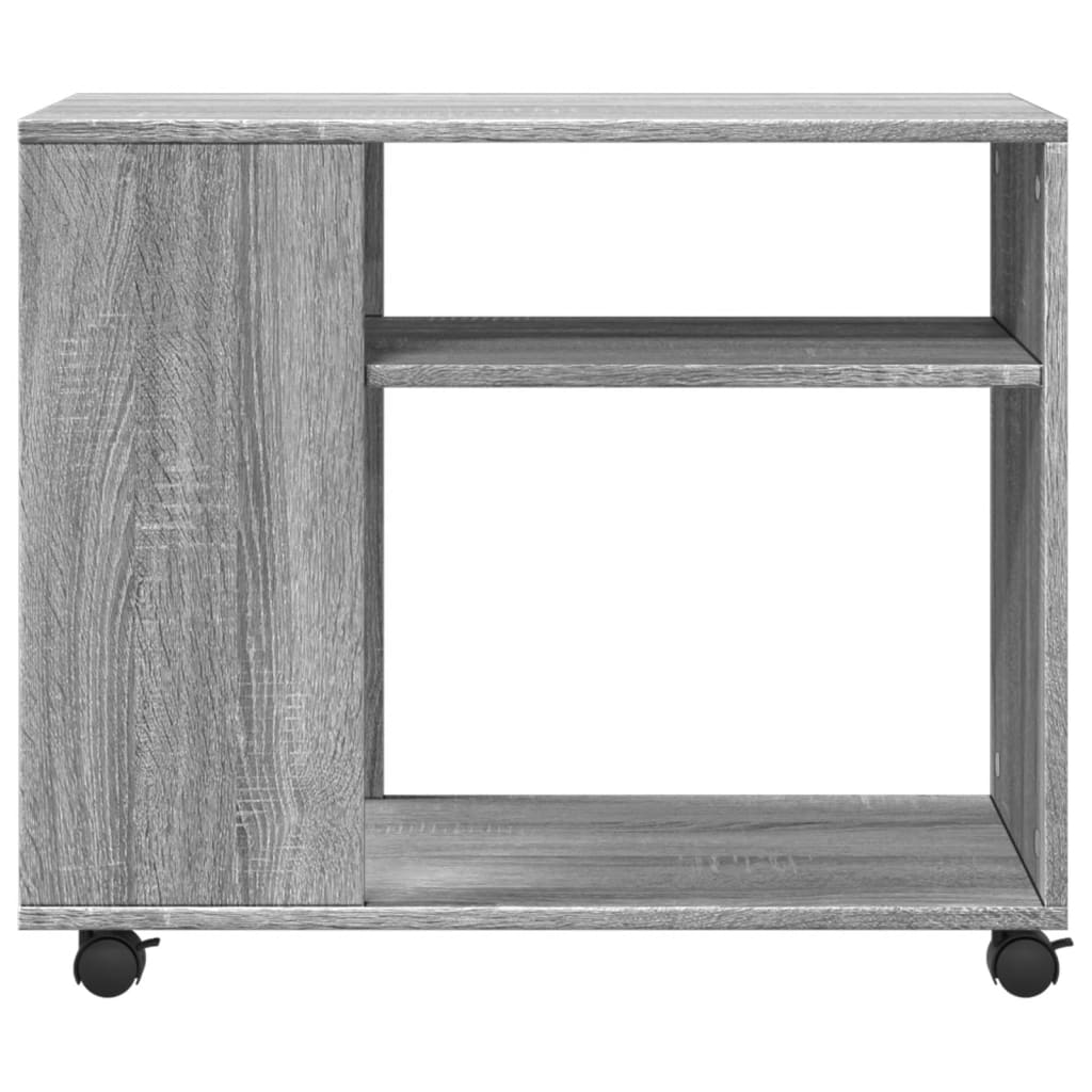 Βοηθητικό Τραπέζι με Ρόδες Γκρι Sonoma 70x35x60 εκ Επεξ. Ξύλο