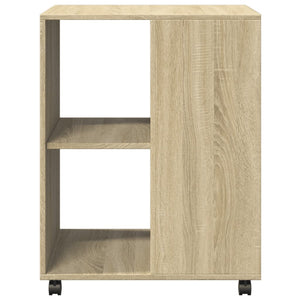 Βοηθητικό Τραπέζι με Ρόδες Sonoma Δρυς 55x60x78 εκ. Επεξ. Ξύλο