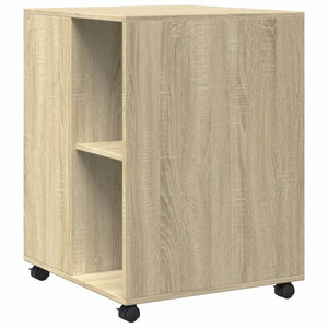 Βοηθητικό Τραπέζι με Ρόδες Sonoma Δρυς 55x60x78 εκ. Επεξ. Ξύλο