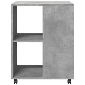 Βοηθητικό Τραπέζι με Ρόδες Γκρι Σκυρ 55x60x78 εκ Επεξ. Ξύλο