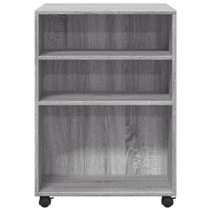 Βοηθητικό Τραπέζι με Ρόδες Γκρι Sonoma 55x60x78 εκ Επεξ. Ξύλο