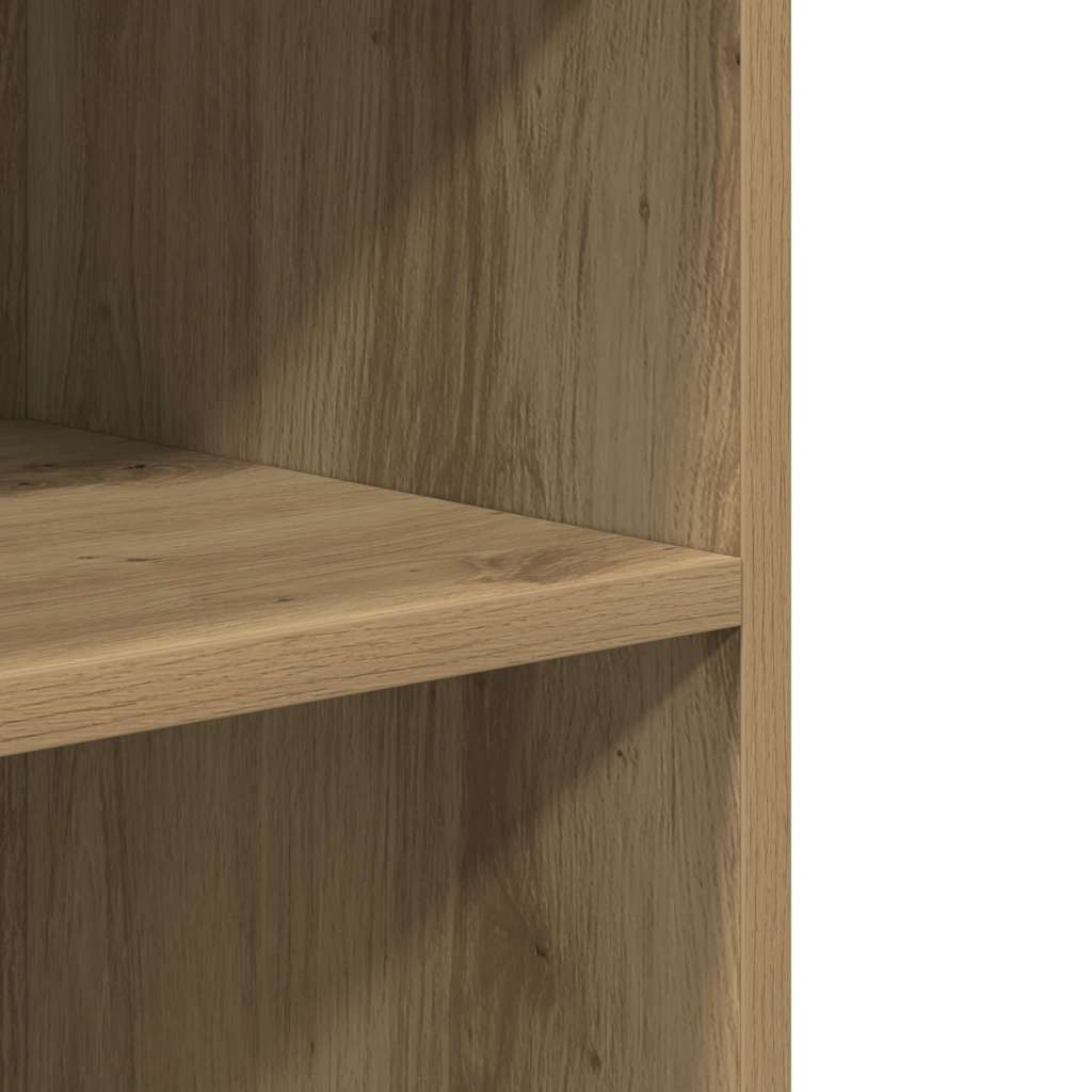 Βοηθητικό Τραπέζι με Ρόδες Αρτισιανή Δρυς 55x60x78εκ Επεξ. Ξύλο