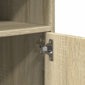 Ντουλάπι Τροχήλατο Sonoma Δρυς 60x48x81 εκ. από Επεξ. Ξύλο