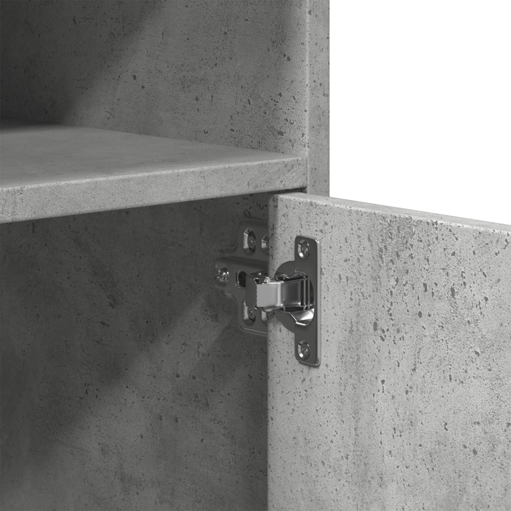 Ντουλάπι Τροχήλατο Γκρι Σκυρ. 60x48x81 εκ. από Επεξ. Ξύλο - Pakobazaar