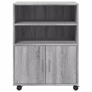 Ντουλάπι Με Ροδάκια Γκρι Sonoma 60x48x81 εκ. Επεξεργασμένο Ξύλο - Pakobazaar