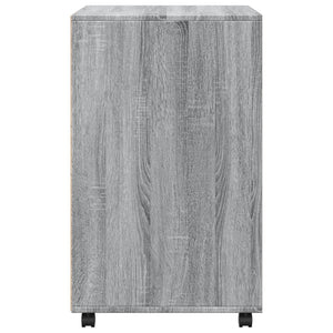 Ντουλάπι Με Ροδάκια Γκρι Sonoma 60x48x81 εκ. Επεξεργασμένο Ξύλο - Pakobazaar