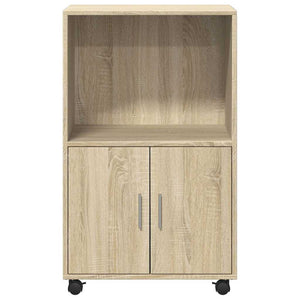 Ντουλάπι Τροχήλατο Sonoma Δρυς 55x40x91 εκ. από Επεξ. Ξύλο - Pakobazaar