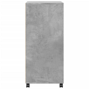 Ντουλάπι Τροχήλατο Γκρι Σκυρ. 55x40x91 εκ. από Επεξ. Ξύλο - Pakobazaar