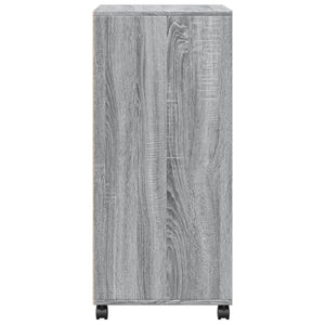 Ντουλάπι Με Ροδάκια Γκρι Sonoma 55x40x91 εκ. Επεξεργασμένο Ξύλο