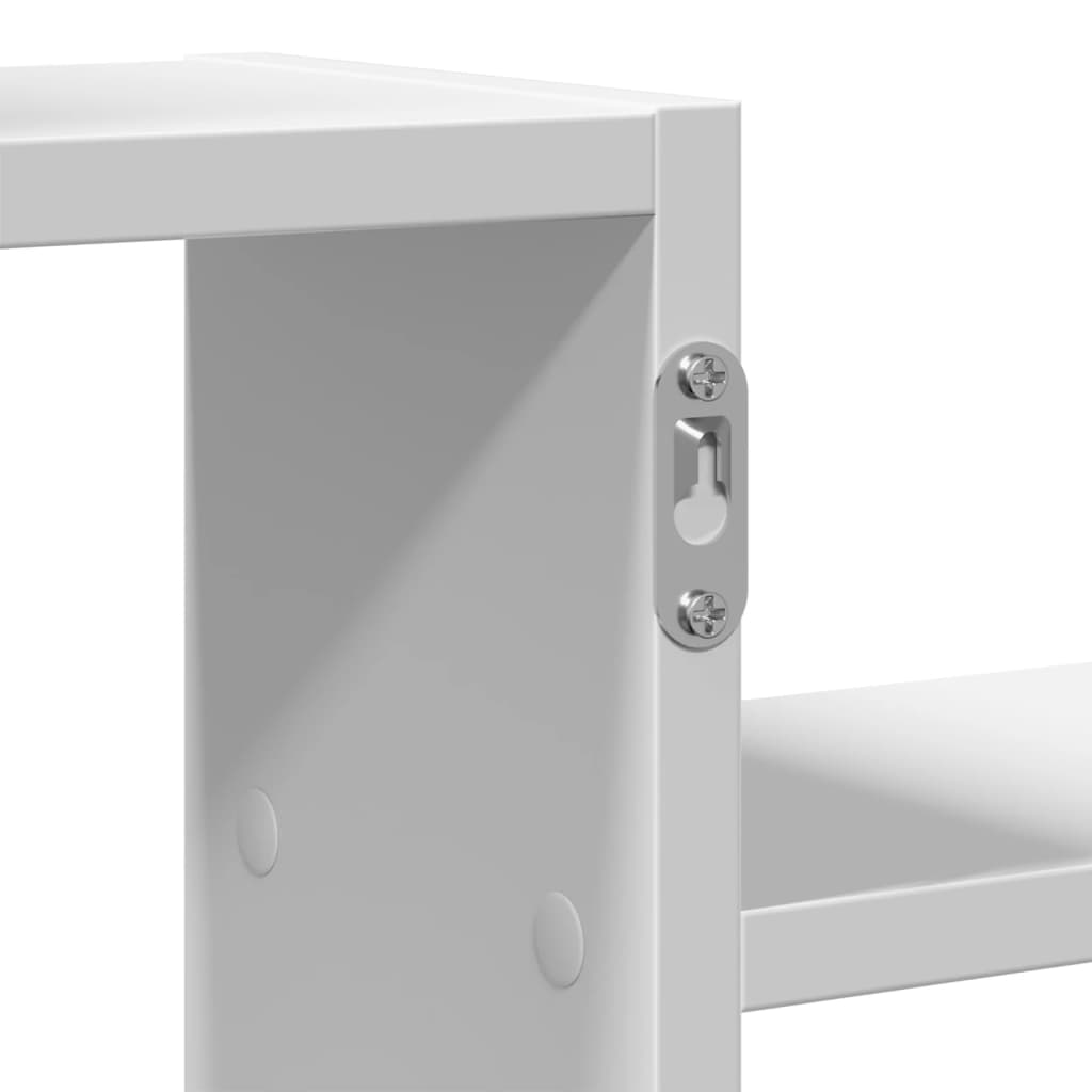 Ράφι Τοίχου Λευκό 104x15x49 εκ. από Επεξεργασμένο Ξύλο