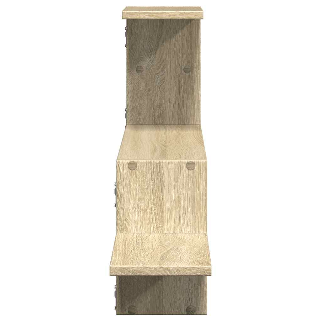 Ράφι Τοίχου Sonoma Δρυς 104x15x49 εκ. από Επεξεργασμένο Ξύλο