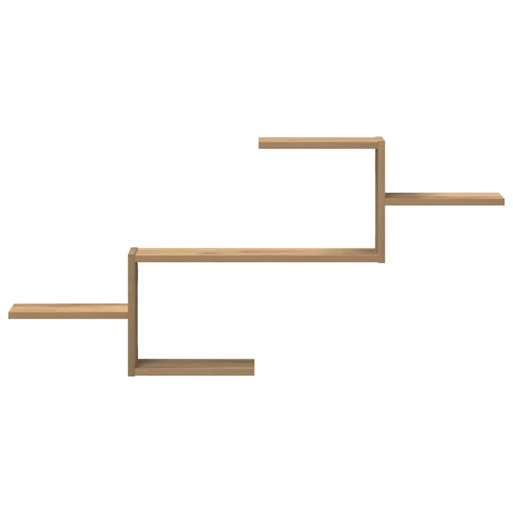 Ράφι Τοίχου Αρτισιανή Δρυς 104x15x49 εκ. από Επεξεργασμένο Ξύλο