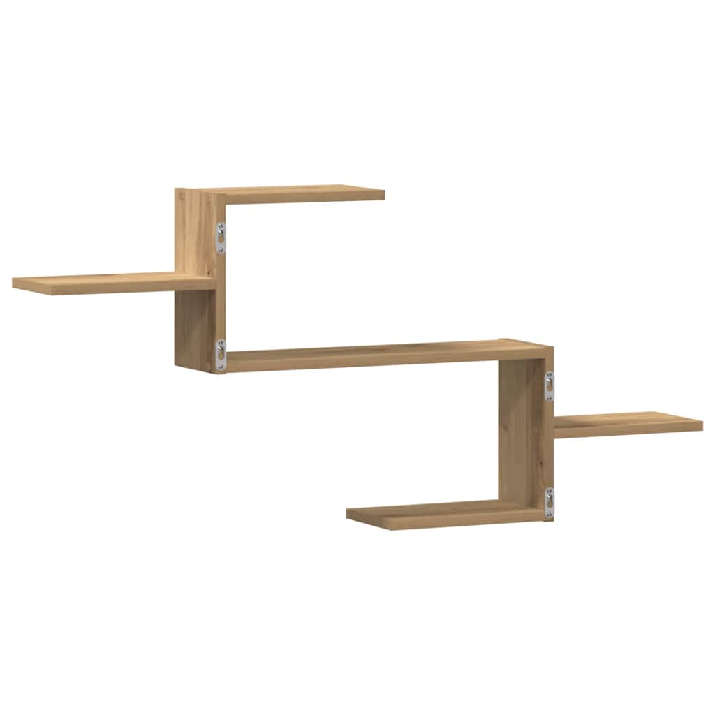 Ράφι Τοίχου Αρτισιανή Δρυς 104x15x49 εκ. από Επεξεργασμένο Ξύλο