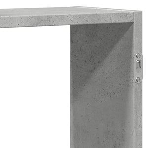 Ραφιέρα Τοίχου Γκρι Σκυροδέματος 159x18x65 εκ. από Επεξ. Ξύλο