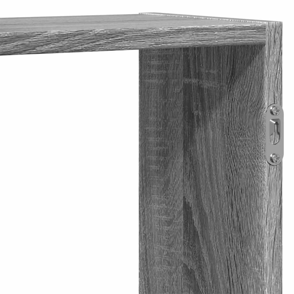 Ραφιέρα Τοίχου Γκρι Sonoma 159x18x65 εκ. Επεξεργασμένο Ξύλο - Pakobazaar