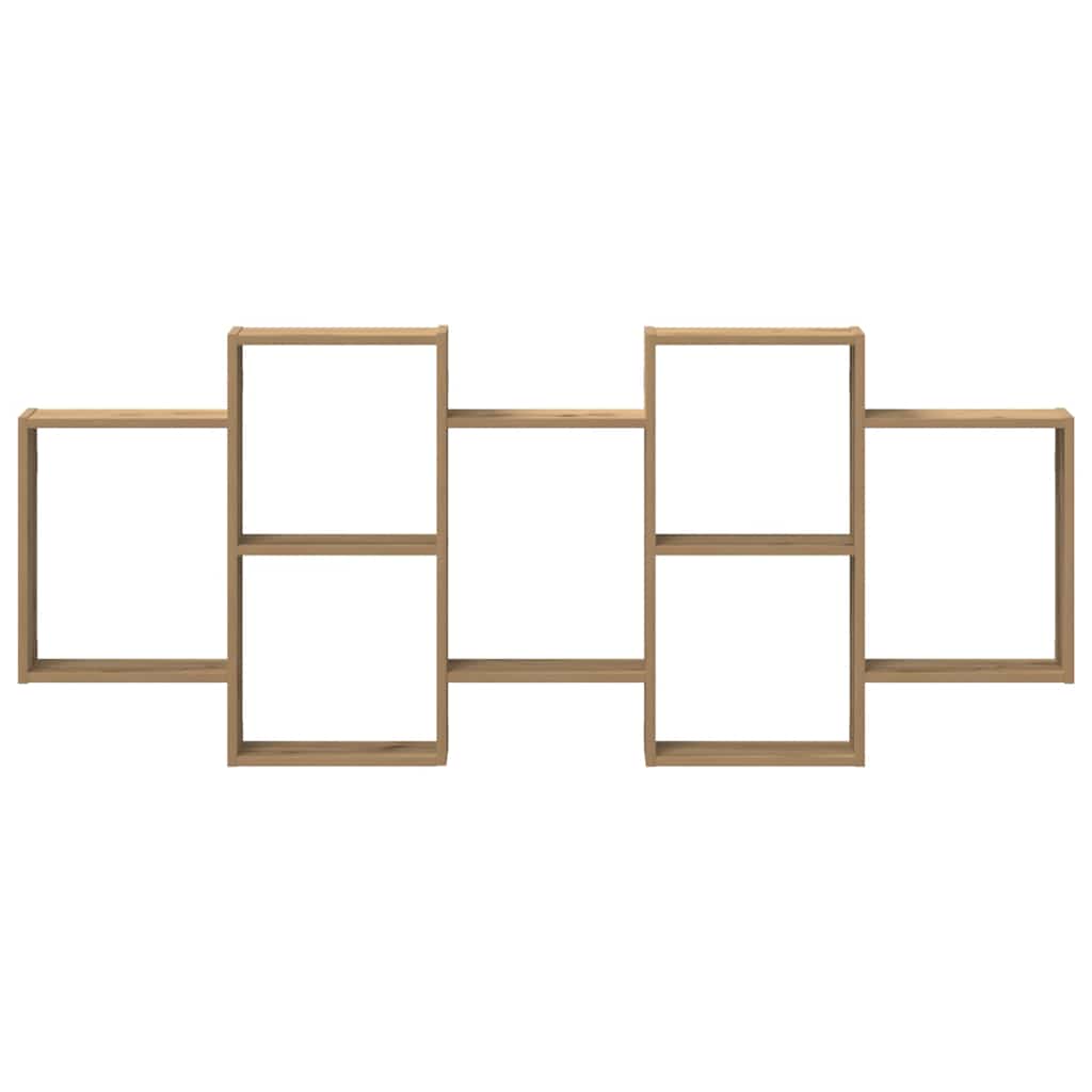 Ράφι Τοίχου Αρτισιανή Δρυς 159x18x65 εκ. από Επεξεργασμένο Ξύλο