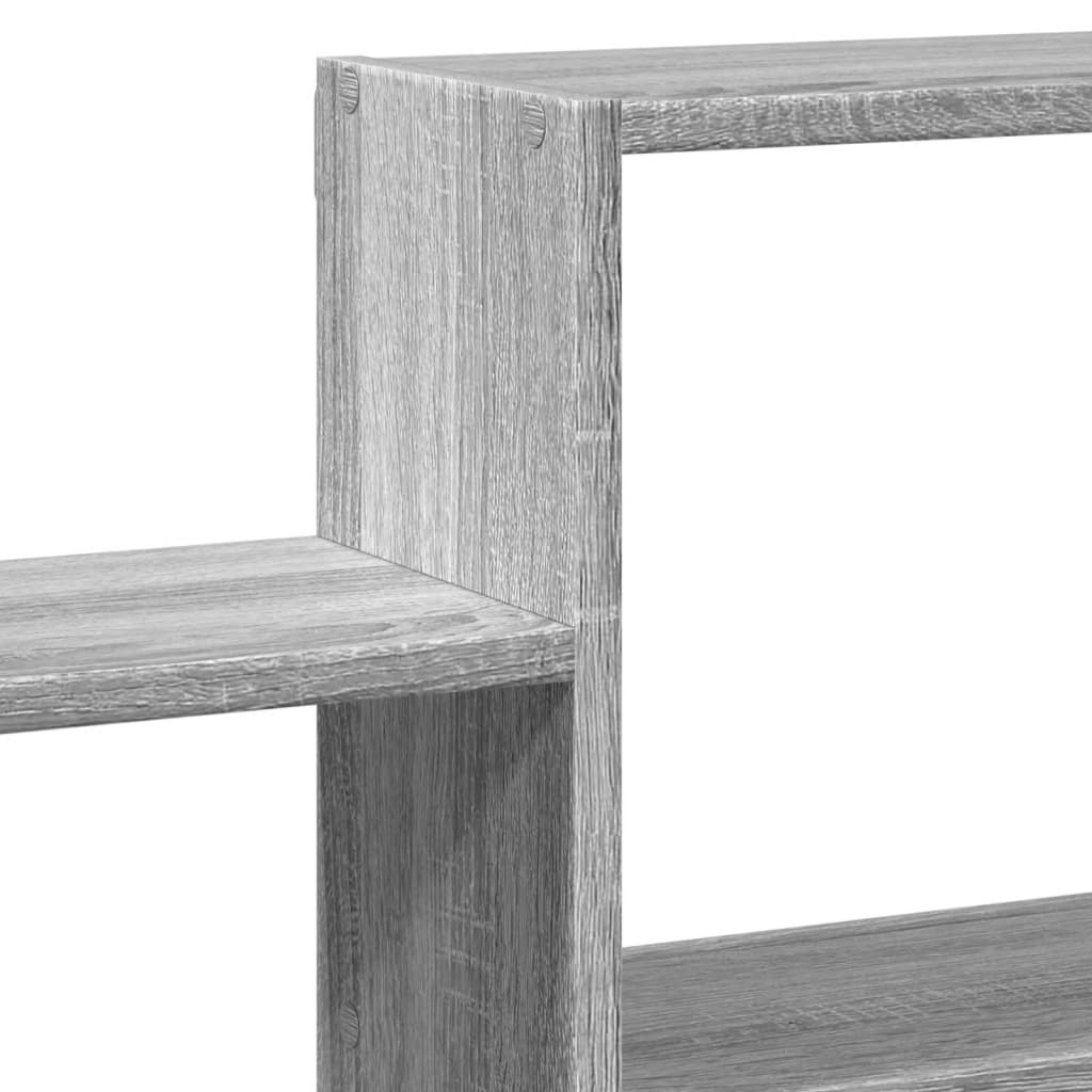 Ραφιέρα Τοίχου Γκρι Sonoma 96x18x60 εκ. Επεξεργασμένο Ξύλο