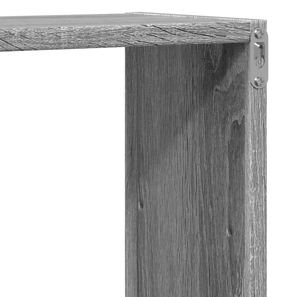 Ραφιέρα Τοίχου Γκρι Sonoma 96x18x60 εκ. Επεξεργασμένο Ξύλο