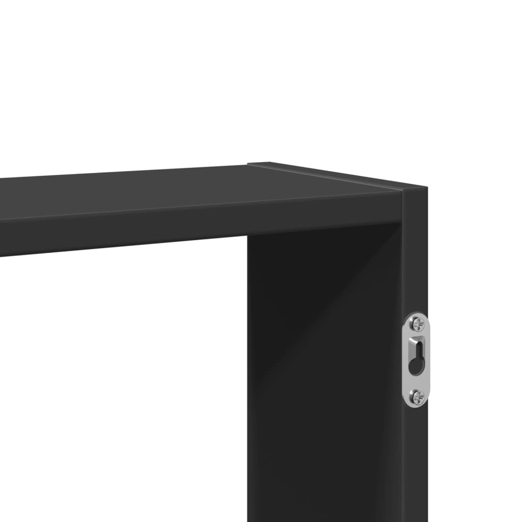 Ραφιέρα Τοίχου Μαύρο 99x15x60 εκ. από Επεξεργασμένο Ξύλο - Pakobazaar