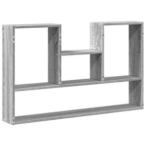 Ραφιέρα Τοίχου Γκρι Sonoma 99x15x60 εκ. Επεξεργασμένο Ξύλο
