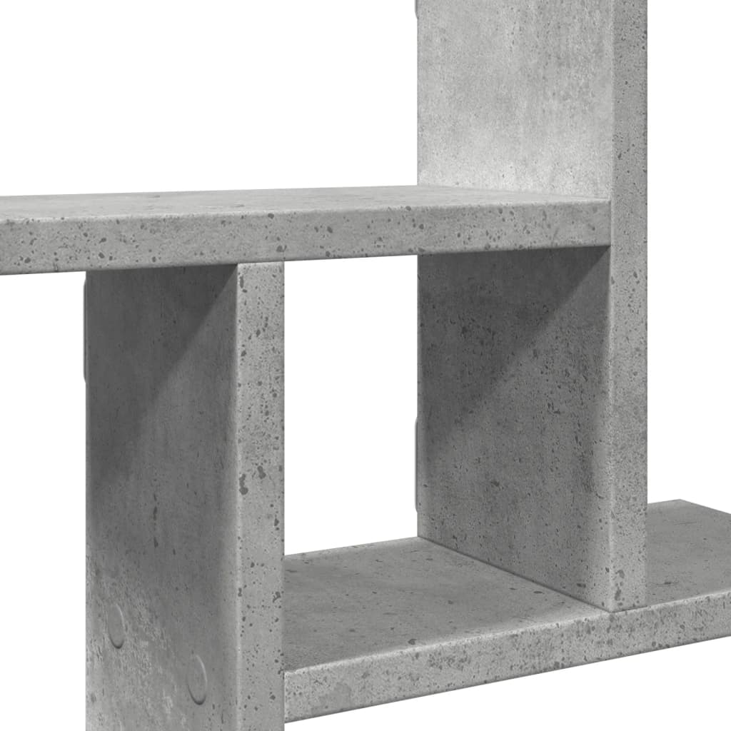 Ραφιέρες Τοίχου 2 τεμ. Γκρι Σκυροδ. 38x12x38εκ. από Επεξ. Ξύλο - Pakobazaar