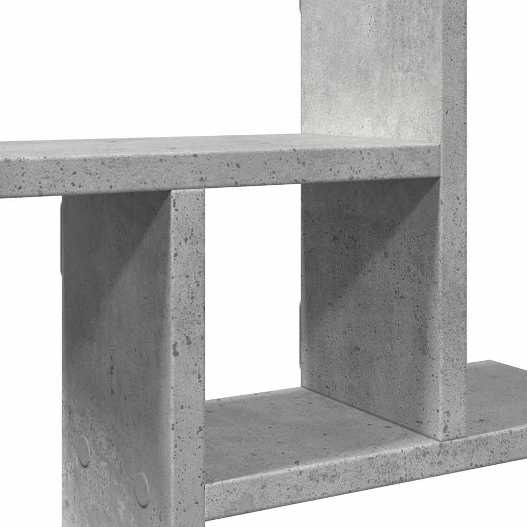 Ραφιέρες Τοίχου 2 τεμ. Γκρι Σκυροδ. 38x12x38εκ. από Επεξ. Ξύλο - Pakobazaar