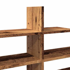 Ραφιέρα Τοίχου Όψη Παλαιού Ξύλου 124,5x18x60,5 εκ. Επεξ. Ξύλο