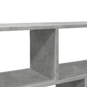 Ραφιέρα Τοίχου Γκρι Σκυροδέματος 100x25x50 εκ. από Επεξ. Ξύλο - Pakobazaar