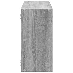 Ραφιέρα Τοίχου Γκρι Sonoma 100x25x50 εκ. Επεξεργασμένο Ξύλο