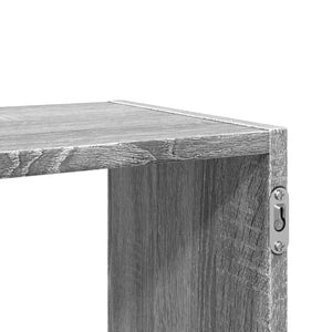 Ραφιέρα Τοίχου Γκρι Sonoma 100x25x50 εκ. Επεξεργασμένο Ξύλο