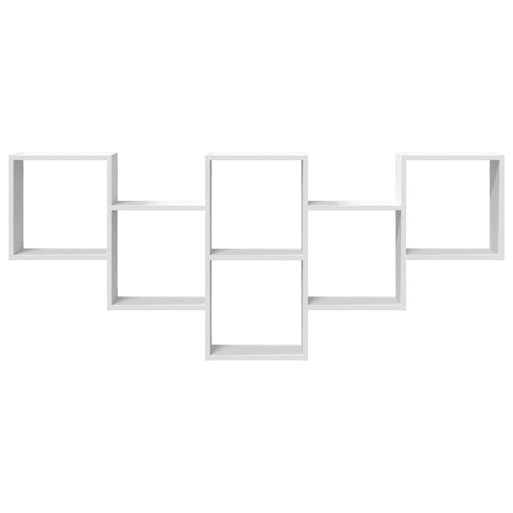 Ραφιέρα Τοίχου Λευκό 159x18x66 εκ. από Επεξ. Ξύλο - Pakobazaar