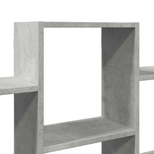 Ραφιέρα Τοίχου Γκρι Σκυροδέματος 159x18x66 εκ. από Επεξ. Ξύλο - Pakobazaar