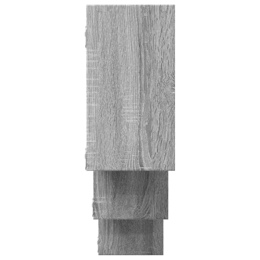 Ραφιέρα Τοίχου Γκρι Sonoma 159x18x66 εκ. Επεξεργασμένο Ξύλο