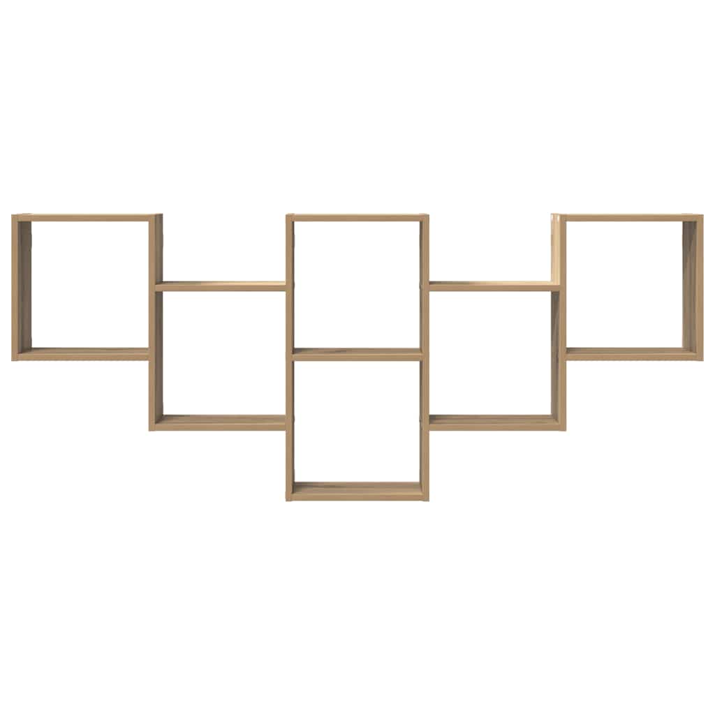 Ράφι Τοίχου Αρτισιανή Δρυς 159x18x66 εκ. από Επεξεργασμένο Ξύλο - Pakobazaar