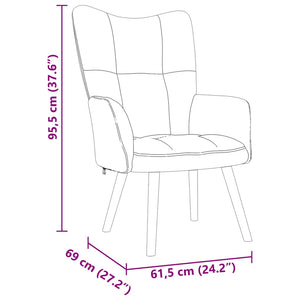 Πολυθρόνα Relax Μαύρη Υφασμάτινη