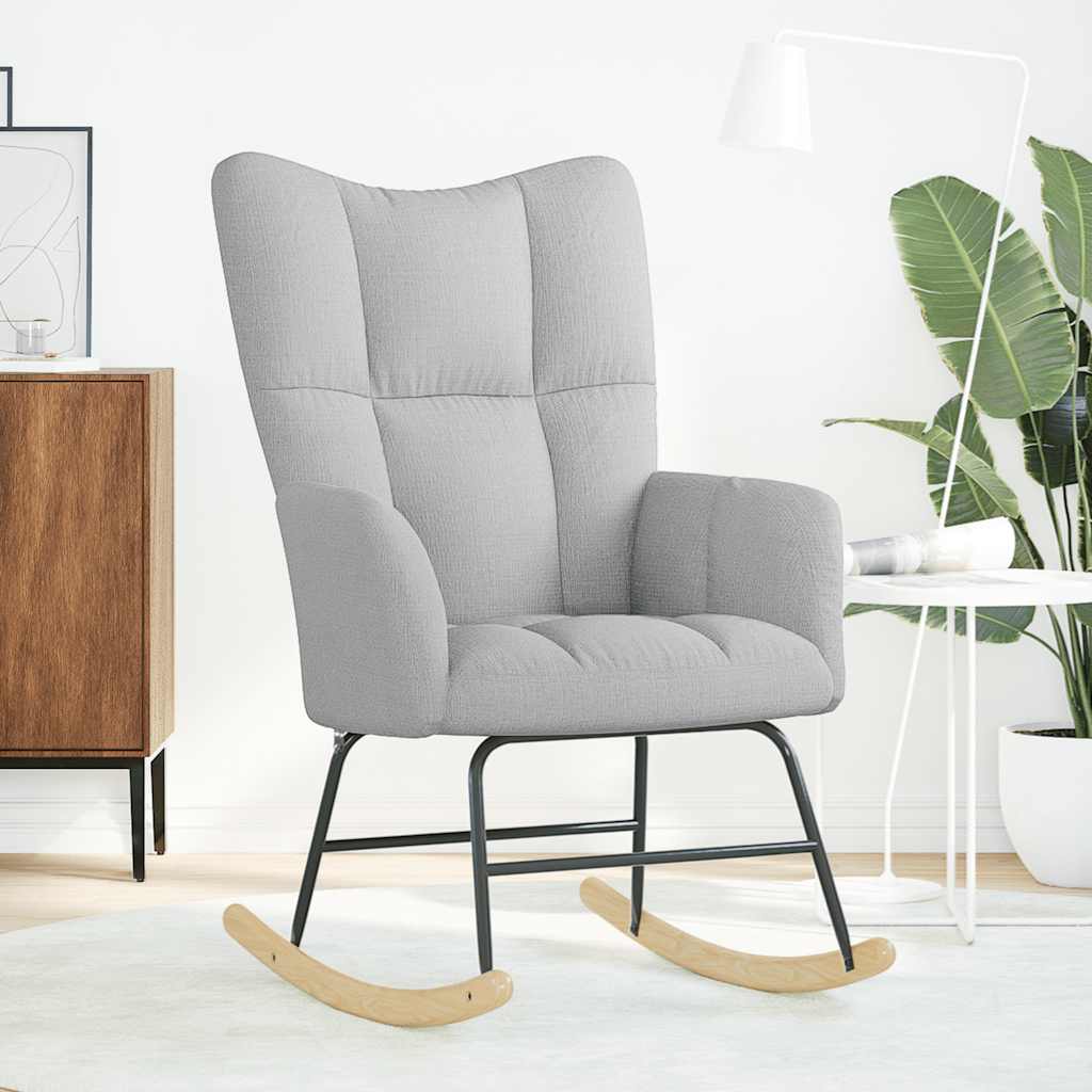 Κουνιστή καρέκλα Cloud Grey Fabric