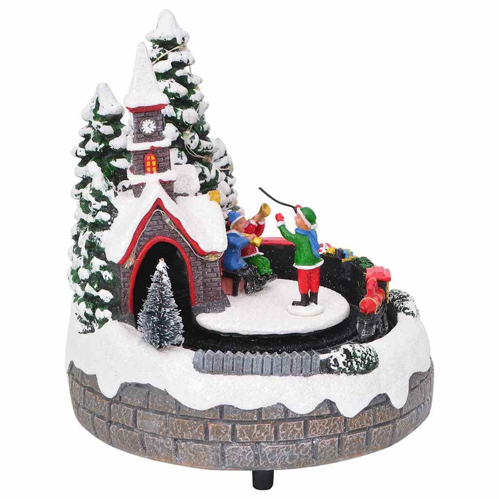 Γιορτινός Τραπεζοκόμος Πολύχρωμο 16 x 16 x 19 εκ Ρετσίνι - Pakobazaar