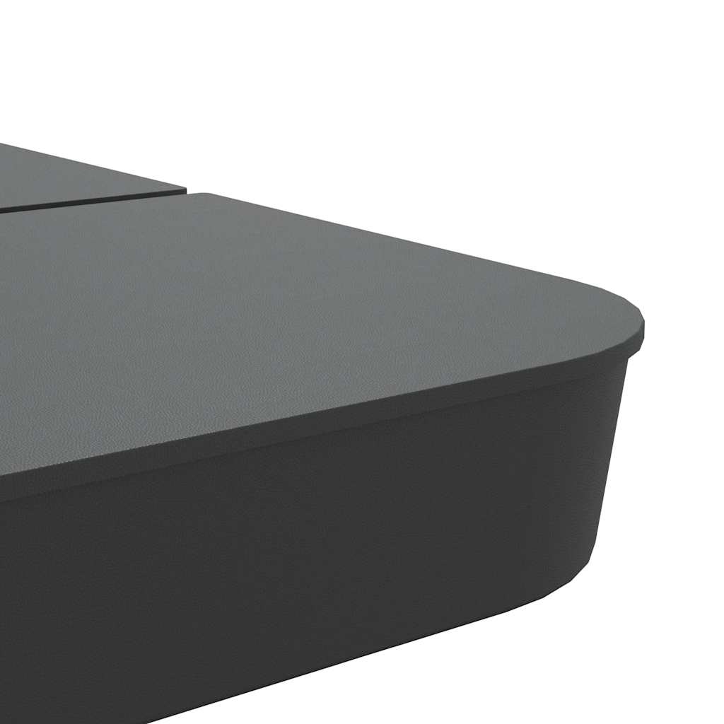 4 τεμαχίων σετ βάσης ομπρέλας για ομπρέλα με σταυρό 100 kg PP - Pakobazaar