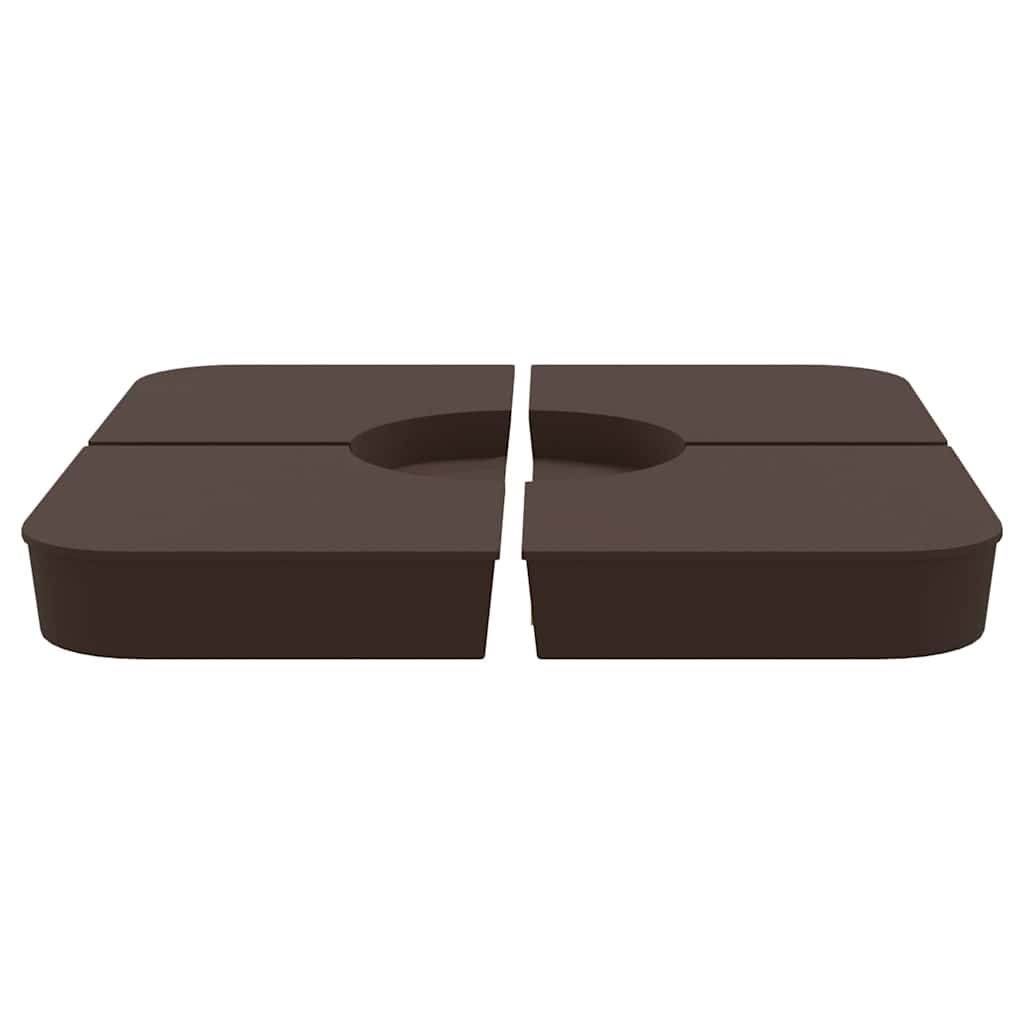 4 τεμαχίων σετ βάσης ομπρέλας για ομπρέλα με σταυρό 100 kg PP