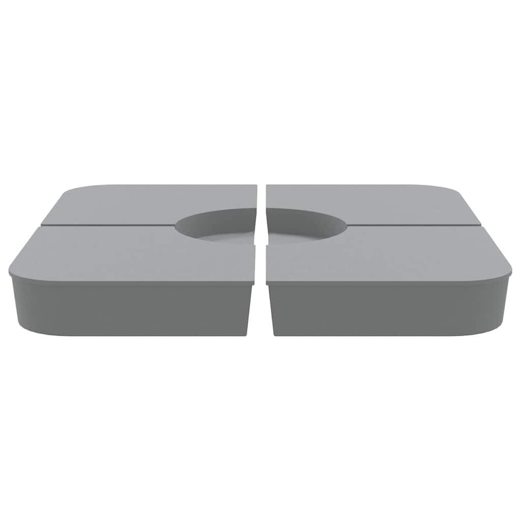 4 τεμαχίων σετ βάσης ομπρέλας για ομπρέλα με σταυρό 100 kg PP - Pakobazaar