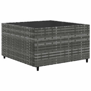 Σαλόνι Κήπου Σετ 5 Τεμαχίων Γκρι Συνθετικό Ρατάν με Μαξιλάρια