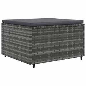 Σαλόνι Κήπου 7 Τεμαχίων Γκρι από Συνθετικό Ρατάν με Μαξιλάρια