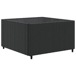 Σαλόνι Κήπου Σετ 11 Τεμαχίων Μαύρο Συνθετικό Ρατάν με Μαξιλάρια