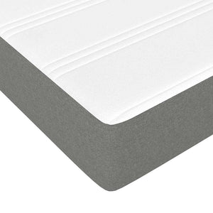 Στρώμα με Pocket Springs για Παιδιά Μεσαίας Σκληρότητας Σκ Γκρι 80x160εκ Υφασμάτινο - Pakobazaar