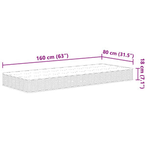 Στρώμα με Bonnell Springs για Παιδιά Μεσαία Σκληρότητα 80x160εκ