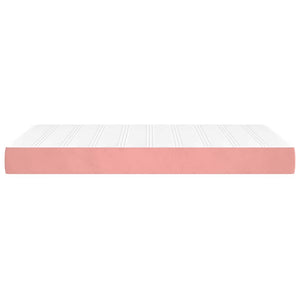Στρώμα με Pocket Springs Μεσαίας Σκληρότητας Ροζ 120x210x20 εκ. Βελούδινο - Pakobazaar