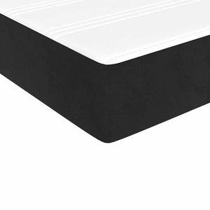 Στρώμα με Pocket Springs Μεσαίας Σκληρότητας Μαύρο 140x210x20 εκ. Βελούδινο - Pakobazaar